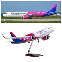 Wizzair Modello di Aereo 47 centimetri 1/80 Aereo A320neo A320 Neo Wizz Modello di Aereo Pressofusione Aereo Giocattoli Per Gli Appassionati di Aviazioni