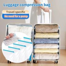 8er-Pack aufrollbare Kompressionsbeutel, wiederverwendbare Vakuum-Aufbewahrungsbeutel für Reisen, Organizer, platzsparend im Koffer, keine Pumpe erforderlich