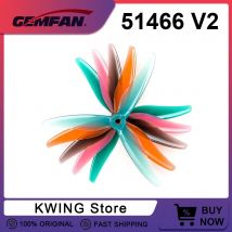 12PCS/6 Pairs Gemfan 51466 5 zoll 3 klinge/tri-blatt PC FPV Propeller Props CW CCW für RC FPV Freestyle M5 Loch Drohnen DIY Teile