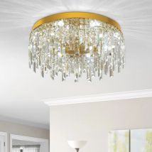 Lampada da soffitto moderna di lusso con luce di cristallo Lampadario a led Decorazioni per la casa nordica Lustre Sala da pranzo Soggiorno Camera da letto Hotel Hall Apparecchio