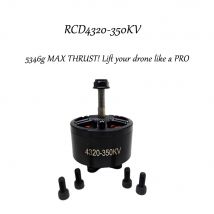 1 Stück RCD4320 5346g Schub 350KV bürstenloser Motor |   38,3C Niedrigtemperatur |   M4-Halterung |   für FPV/Agri/Antenne |   6-8S Lipo |   Globales Schiff