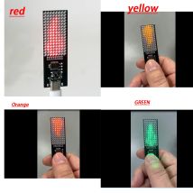 Cyber Candle Light 8x16 LED Matrix Display Lamp Type-C USB Powered Animated Flame Effect For Modern Home & Mood Lighting Decor