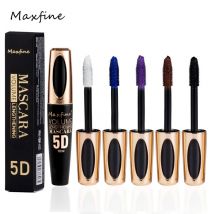 MAXFINE 5D Dazzling Colorful Flexible Range Mascara is waterproof, sweatproof, non-smudging, long and multi-colored.