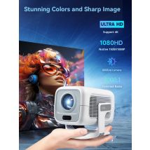 HUAWEISHI 4K Projector Android Native Portable 1080P Auto Focus 600ANSI Video home Cinema Outdoor hd led Projetor