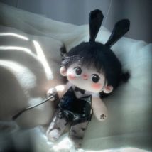 10cm/15cm/20cm/40cm Cotton Doll Bunny Girl Suit Cute Humanoid Doll Clothes Black Waiter Uniform Bodysuit Outfit Doll Costume