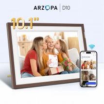 Nuovo cornice digitale ARZOPA Cornice digitale Smart WiFi da 10,1 pollici 32 GB con touch screen 1280x800 IPS, D10