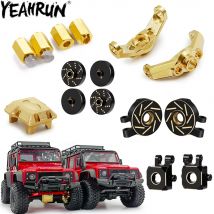 YEAHRUN TRX4M Ottone Peso Sterzo Collegamento Blocchi Knuckle Diff Copertura Caster Blocchi per 1/18 RC Crawler TRX-4M Parti di Aggiornamento