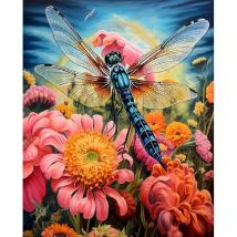 GATYZTORY Libelle Malen nach Zahlen Tiere DIY 40x50cm Ölgemälde nach Zahlen auf Leinwand rahmenlose digitale Handmalerei