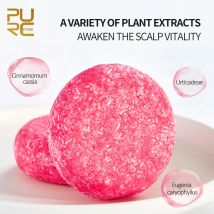 PURC Zimt handgemachte feste Shampoo-Seife glättend, verhindert Haarausfall, nährende Haarwurzeln für Frauen und Männer, Haarpflege