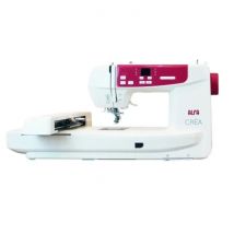 Alfa CREA - Máquina Bordadora Doméstica con Área de Bordado Amplia y App para Editar Diseños