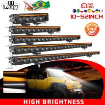 CO LIGHT Barra luminosa a LED da 32 pollici DRL Punto di inondazione Barra luminosa di guida a LED fuoristrada IP68 per camioncino SUV ATV UTV Barca 4x4 12V 24V