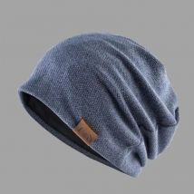 Winter mützen für Männer Frauen Unisex dünne Mütze Baggy Cap wind dicht mit Samt halten warm Schädel kappe Motorhaube Outdoor lässig neu