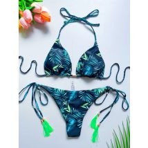 RUOTONSEPT Neue Sexy Print Bandage Bikini Set frauen Badeanzug Zwei-stück Dreieck Halter Bademode Badeanzug Brasilianische Biquinis
