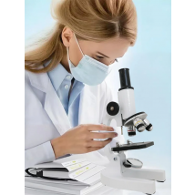 Children's Monocular Optical Microscope 40X-1200X Digital Zoom School Science Experiment Biology Microscope for Educational Use