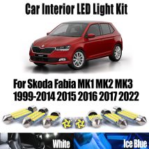 Canbus Vehicle LED Interior Dome Map Trunk Ceiling Light Kit For Skoda Fabia MK1 MK2 MK3 1999- 2016 2017 2022 Car Accessories
