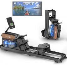 Vogatore per la casa, vogatore ad acqua con monitor Bluetooth, supporto per tablet regolabile per vogatore pieghevole