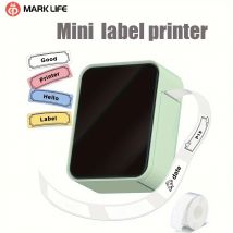 MarkLife P15 Mini Przenośna Drukarka Termiczna Bezprzewodowa Bluetooth do Etykiet i Naklejek do Domowego Biura