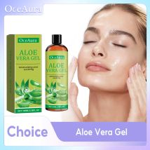 Feuchtigkeitsspendendes, feuchtigkeitsspendendes Aloe Vera-Gel, nährt die Gesichtshaut und schrumpft die Poren, reduziert feine Linien, trockene, krause Haarpflege-Essenz