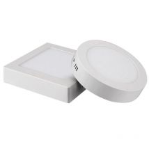 QLTEG-Luz LED de techo cuadrada, superficie, 6W, 12W, 18W, 24W, 30W, Panel redondo, luz descendente con controlador, AC85-265V, lámpara LED para interiores