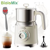 BioloMix Electric Milk Frother Automatic, Foamer for Coffee Cappuccino Latte 7 in 1 Hot and Cold Foam Maker Milk Frother Foamer