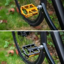 Reflective Bike Pedal 3 Bearings Non-Slip Pedals Alloy Flat Waterproof Bicycle Pedals For Brompton Folding Bike Pedal Accessory
