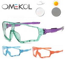 OMEKOL Marke NEUE UV400 Schutzbrille Photochrome Radfahren Gläser Männer Frauen Fahrrad MTB Brillen Outdoor Sport Brillen