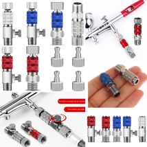1 Set 1/8 Zoll BSP Männliche Und Weibliche Anschlüsse Adapter Air Pinsel Teile Airbrush Schnell Trennen Koppler Release Fitting Stecker
