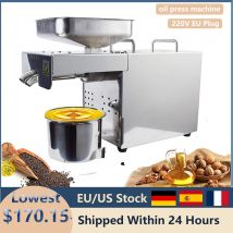 Automatischer Ölextraktor, intelligente temperaturgesteuerte Ölpresse aus Edelstahl für Kalt-/Heiß-Squeeze-Heizung