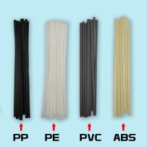 40 Stück Kunststoff-Schweißstäbe, 200 mm/300 mm Länge, ABS/PP/PVC/PE-Schweißstäbe, 5 x 2 mm, für Kunststoffschweißer