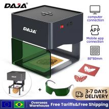 DAJA DJ6 Mini incisore laser portatile fai da te macchina Bluetooth dipinta targhetta per cani carta pelle legno plastica logo macchina CNC