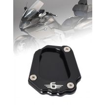 Motorcycle CNC Kickstand Foot Side Stand Extension Pad Support Plate Enlarge Stand For K1600Gt K1600Gtl 2017-2019(Black)