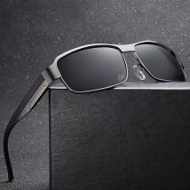 Klasyczne metalowe oprawki męskie spolaryzowane okulary przeciwsłoneczne luksusowej marki designerskie okulary przeciwsłoneczne dla mężczyzny jazda wędkarstwo UV400 Vintage okulary