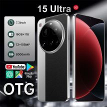 HOT 15 Ultra Smartphone 5G Dual SIM 8000mAh Cell Phone 22G+2TB Cellphone Unlocked Global Version 7.3HD Android Mobile Phones