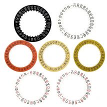 Watch Accessories NH35 Vintage RLX Font White Black Orange Watch Calendar Disc for NH35 NH36 Movement Original Calendar