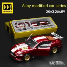 CCA DIY anpassbarer Ford Mustang-Legierungsautomodellbausatz im Maßstab 1:43 – einzigartiges Rennwagen-Sammlerstück für Bastler und Enthusiasten