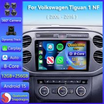 Android 15 Carplay Auto Radio GPS Für VW Volkswagen Tiguan 1 NF 2006-2016 Multimedia-Player 2K Bildschirm stereo 2 Din Kopf Einheit BT