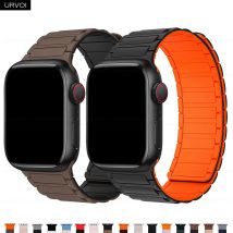 URVOI Band für Apple Watch Ultra 3 2 Serie 11 10 9 8 SE Magnetisches Silikon-Schlaufenarmband für iWatch starkes Magnetverschluss-Armband