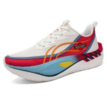 Men Running Shoes Carbon Board Speciality Marathon Sports Breathable Lightweight Women's Comfortable Athletic Nonskid Sneakers