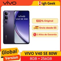 Versión Global VIVO V40 SE 80W 5G Smartphone 6.67 « 120Hz Pantalla AMOLED Aura Light Retrato 50MP Cámara trasera 80W FlashCarga