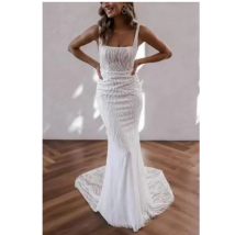 Lena Hochzeitskleid, luxuriöse Abendkleider 2025, elegantes Damenkleid, maßgeschneiderte Kleider für besondere Anlässe, Meerjungfrau-Ballkleider