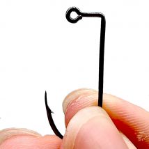 Castfanatic 100 Stück 90 °   Angeln Jig Haken High Carbon Stahl Abgeflachte Haken Spitze Lange Schaft Jig Kopf Form Aberdeen Haken Tackle