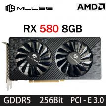 Karta graficzna gamingowa MLLSE AMD RX 580 8GB 2048SP GDDR5 256Bit PCI-E 3.0 ×16 8Pin Radeon GPU Rx 580 Karta wideo Placa De Video