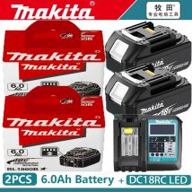 Original Makita 6Ah para Makita 18V batería BL1830B BL1850B BL1850 BL1840 BL1860 BL1815 batería de litio de repuesto 🏆 🏆