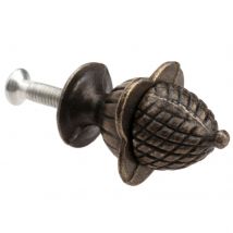 Iron Handle Pull Knob w/screw 30*23mm Antique Bronze Single Hole Metal Handle Drawer Cabinet Dresser Cupboard Wardrobe Fitting