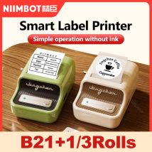 Niimbot B21 B1 Thermodrucker, kabelloser Etikettendrucker, Etikettenpreismaschine, DIY, Instant Note, Bildfotodrucker für das Heimbüro