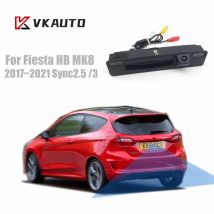 VKAUTO HD Tronco Maniglia Della Macchina Fotografica Per Ford Fiesta MK8 HB 2017~2022/CCD/Visione Notturna/Camera di Retromarcia di Backup di SYNC 2.5/3