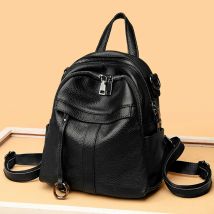 Hochwertiger Echt leder rucksack Luxus Designer Frauen Reise rucksack Weiches Rindsleder Weiblicher New Fashion School Rucksack