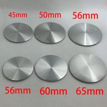 4 Pz/set 3D In Alluminio Auto Coprimozzi Adesivi 45mm 50mm 56mm 60mm 65mm Nero Argento Auto Cerchione Coprimozzo Copertura Decalcomania Accessori