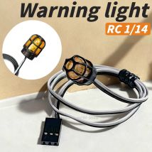LED Beacon Light Rotating Light Engineering Lamp For 1/14 Tamiya RC Truck Tractor Excavator Scania 770S Toy Cars DIY Parts Model