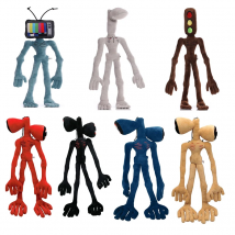 Anime Sirene Kopf Plüsch Puppe Spielzeug Scary Schwarz Weiß Rot Sirenhead Katze Erdnuss Weiche Cartoon Gefüllte Figur Kinder Geschenke